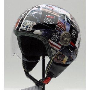 capacete-3d-vintage-route-66-motor-runing